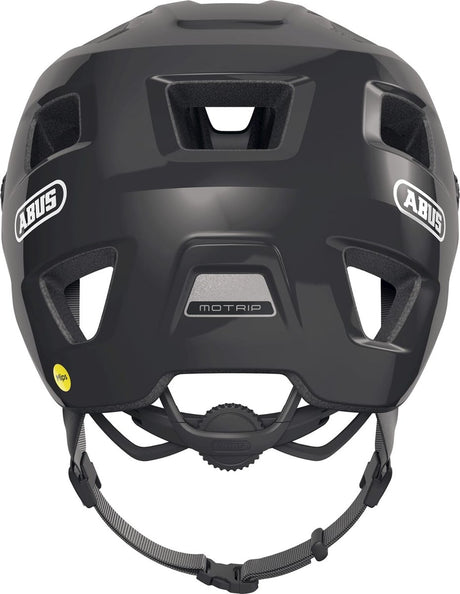 Abus cykelhjelm motrip mips skinnende sort m - 54-58 cm - sort - velegnet til brug på mountainbikes - 370 g