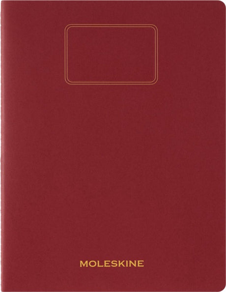 Moleskine elevnotesbog xxl - blød kraft - linet - rød