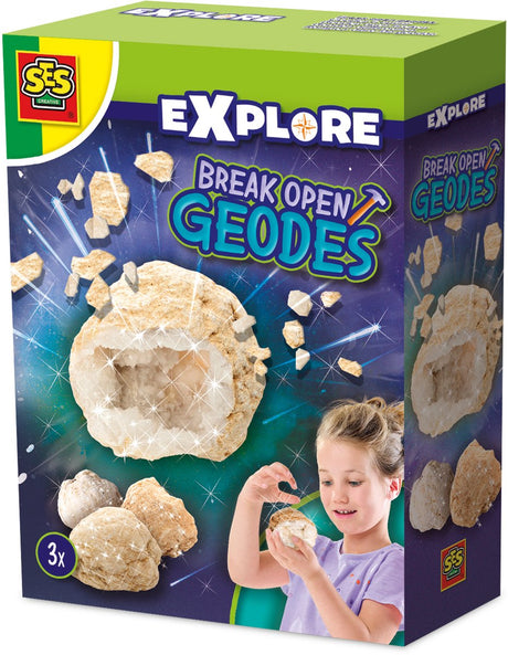 Ses kreative ses udforske at bryde åbne geoder