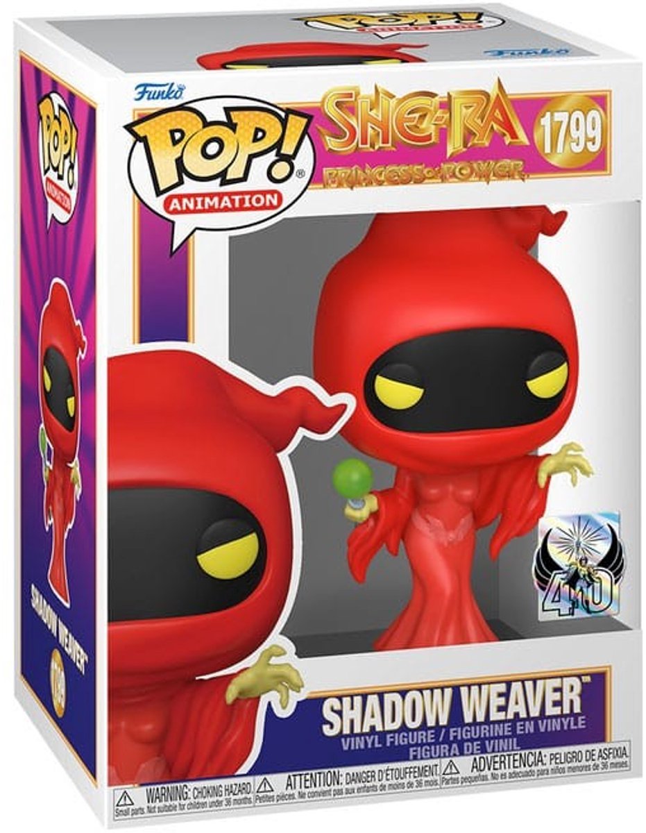 Funko mestre i universet she-ra - skyggevæver vinylfigur 1799 unisex pop! - flerfarvet - standard