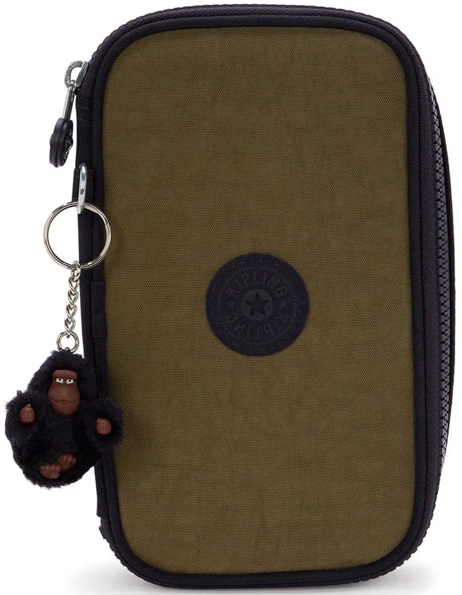 Kipling 50 tripe penalhus brun mand