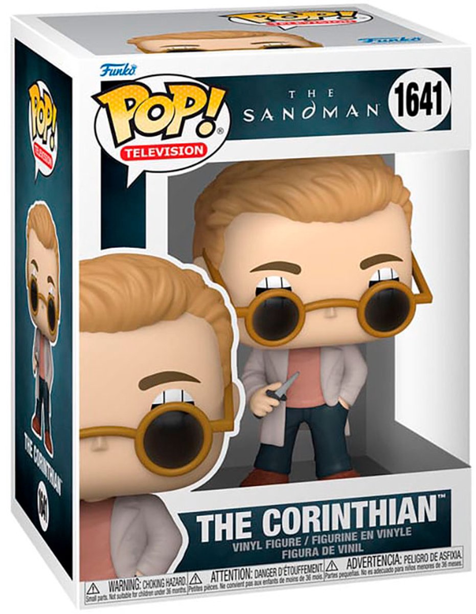 Funko sandman the corinthian vinyl figur 1641 pop! all-over vinyl - fan merch, tv-serier