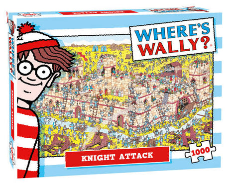 Masser af gaver hvor er wally knight angreb puslespil 1000 brikker