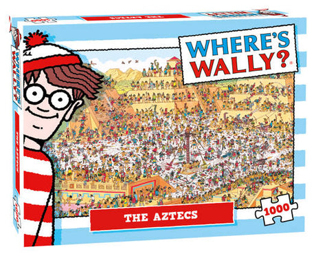 Masser af gaver puslespil, hvor er wally aztekerne 1000 brikker