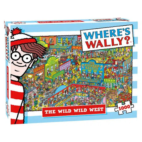 Masser af gaver puslespil, hvor er wally wild west 1000 brikker