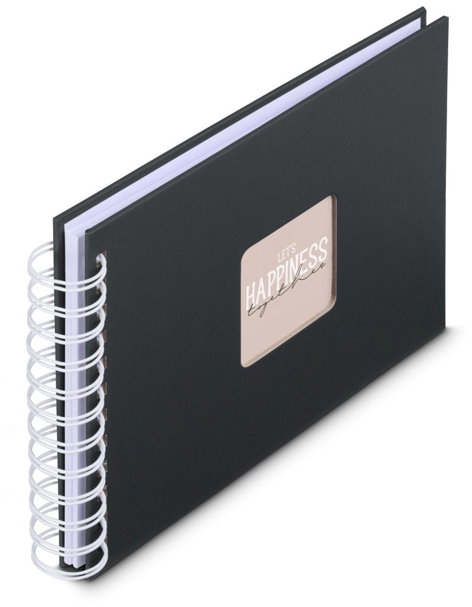 Hama spiral fotoalbum - kunst - 24x17 - 50 sider - sort