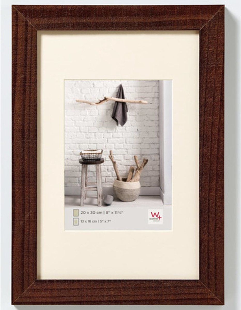 Walther home - træramme - fotostørrelse 40x50 cm - valnød
