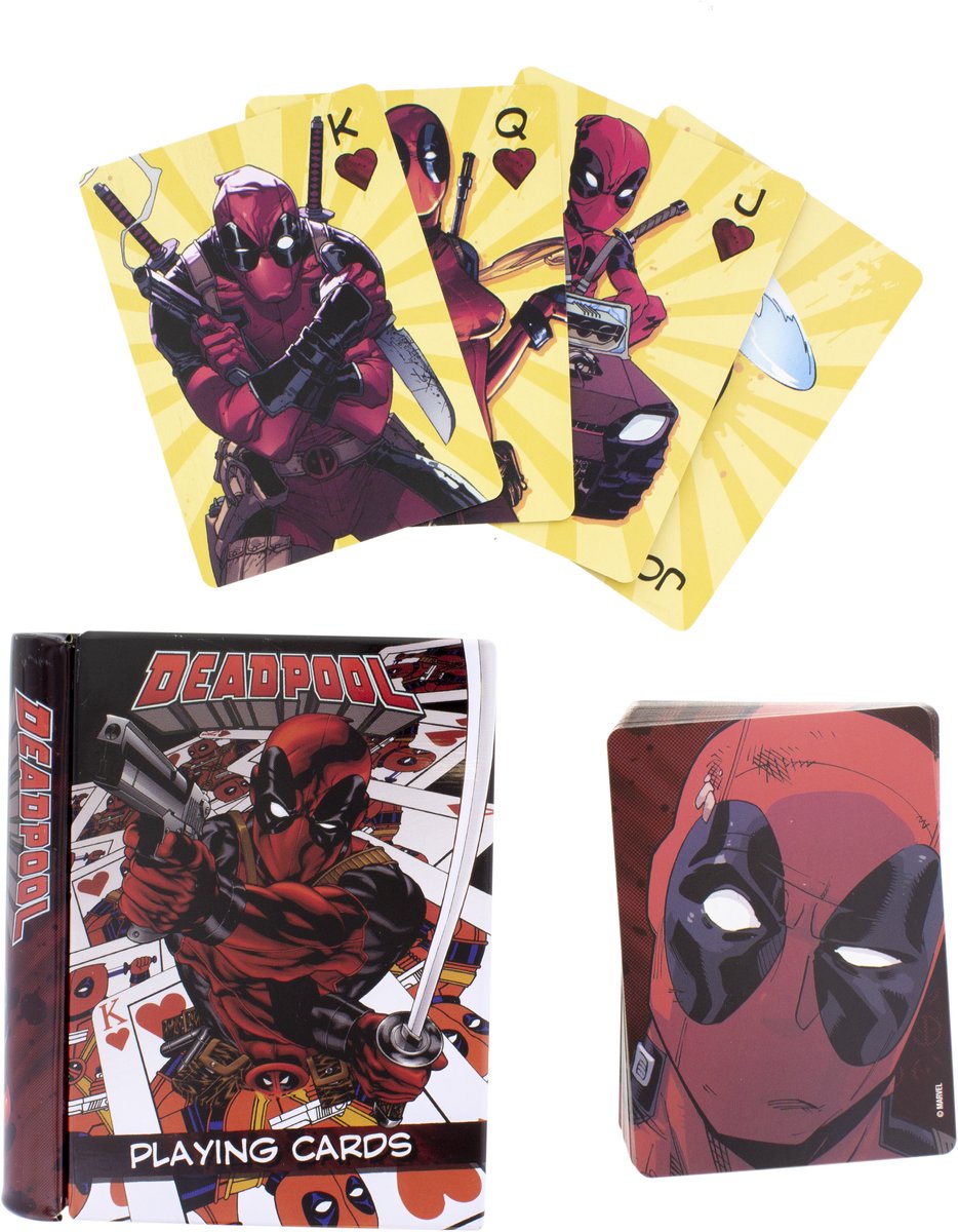 Paladone marvel: deadpool kortspil