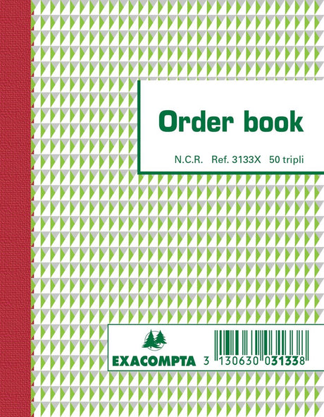 Exacompta ordrebog, fod 13,5 x 10,5 cm, tripli (50 x 3 ark)