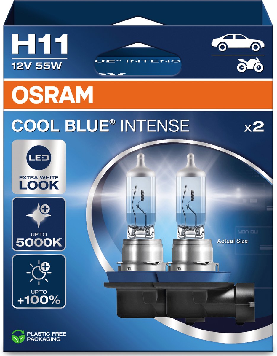 Osram cool blue intense nextgen - halogenlampe - 5000k - stilfuldt design