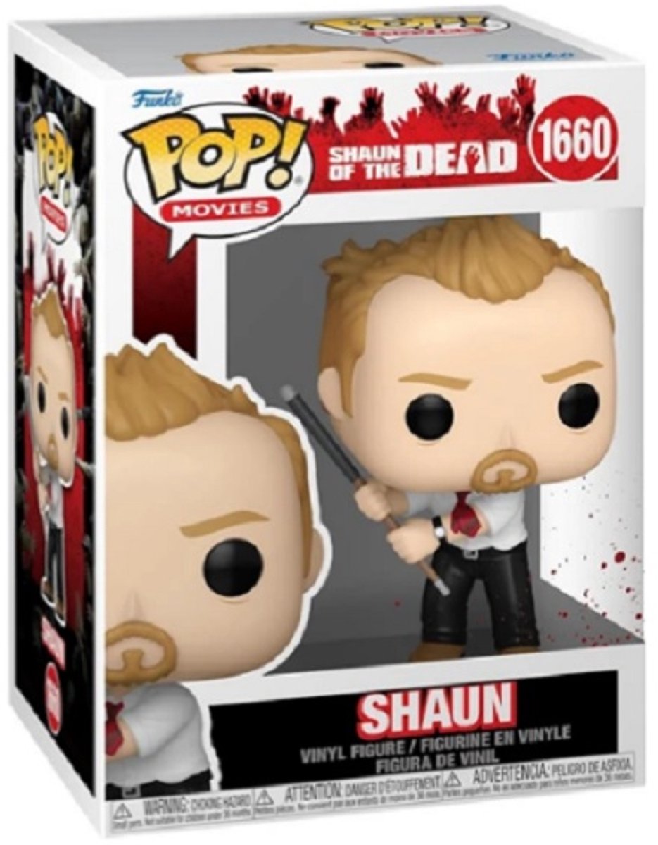 Funko shaun of the dead shaun (chase edition mulig!) vinyl figur 1660 pop! standard unisex