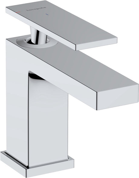 Hansgrohe tecturis e - håndvaskhane - etgrebsbetjening - kølig start energibesparende - uden spild - 80 mm størrelse - krom