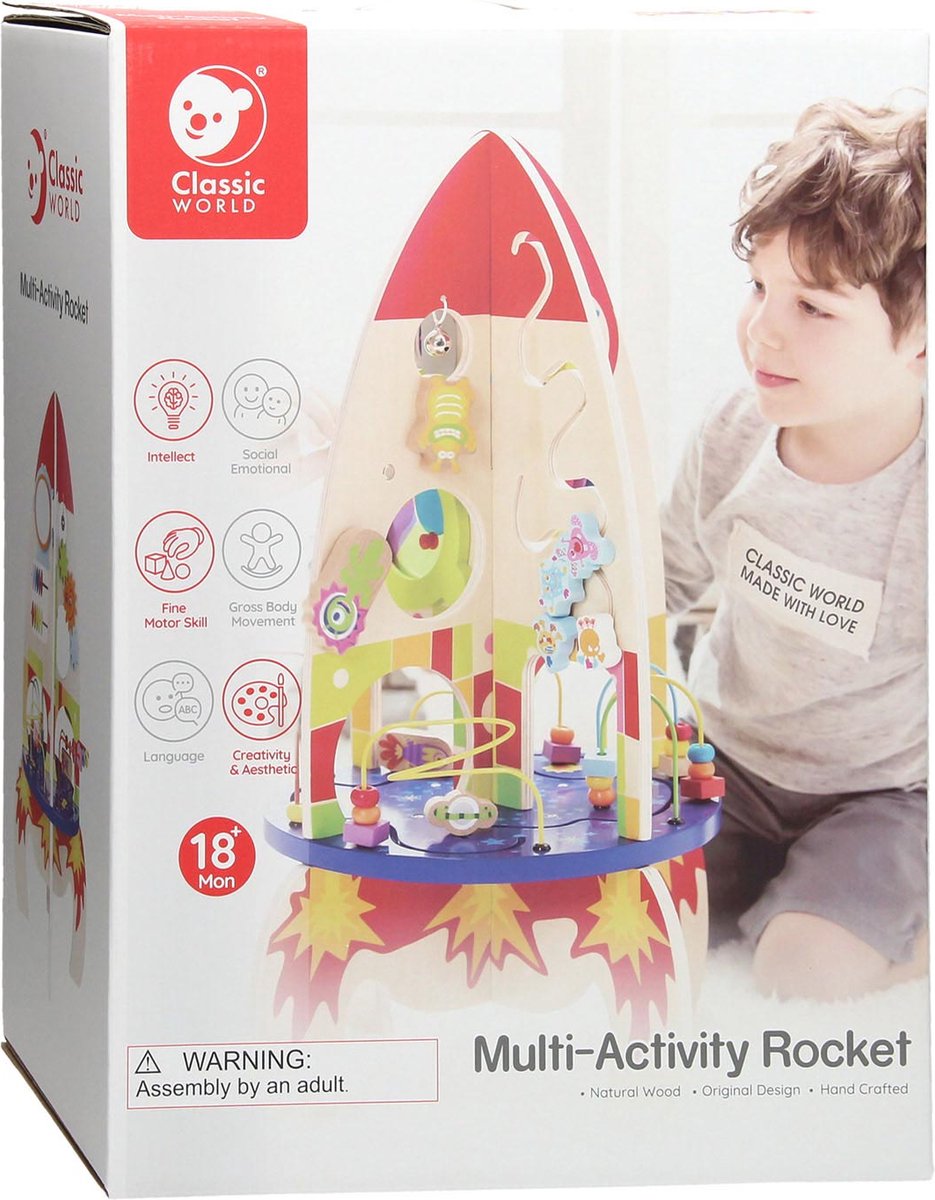Klassisk World World Houten Activity Rocket