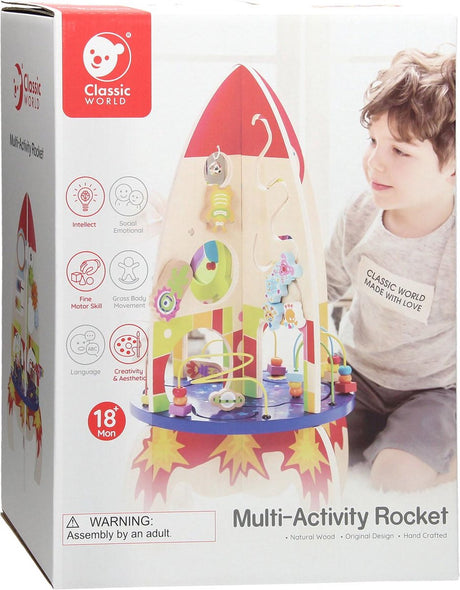 Klassisk World World Houten Activity Rocket