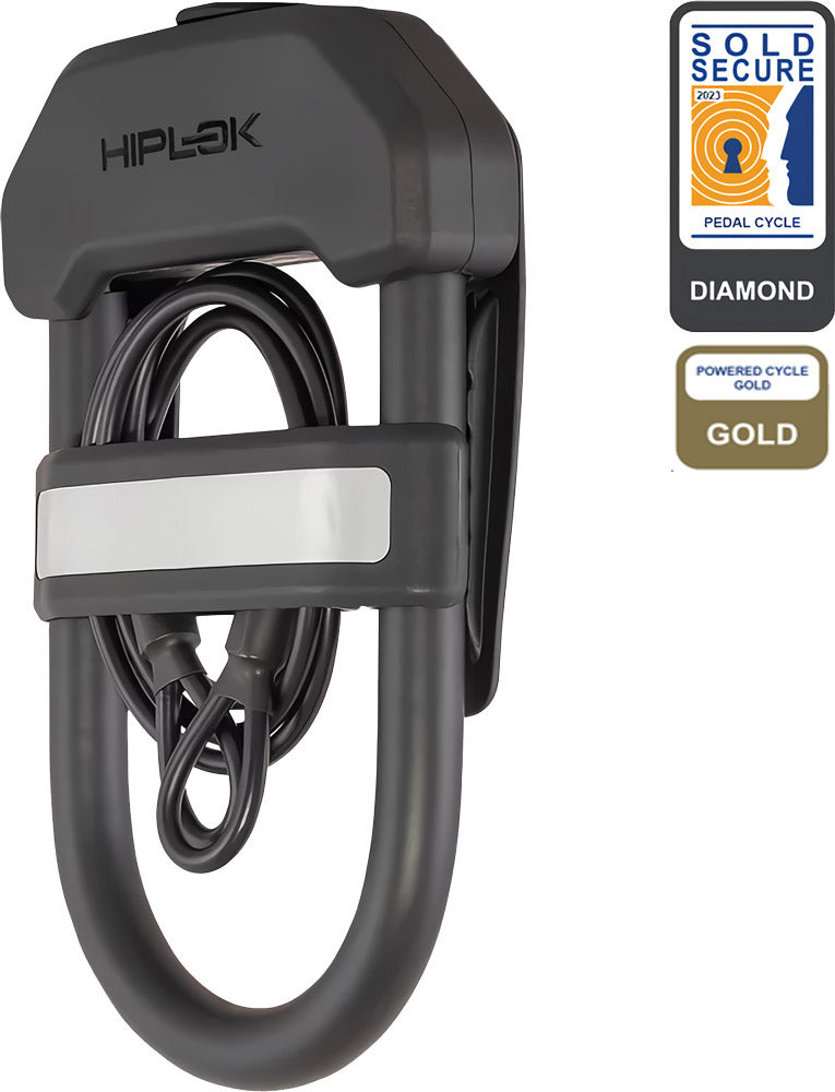 Hiplok dxc med clips og kabel - bærbar u-lås
