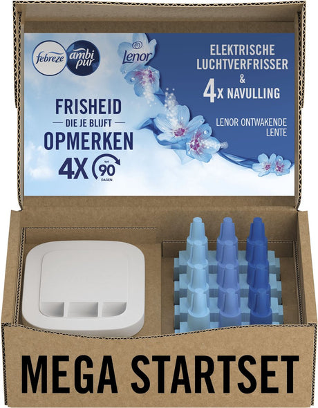 Ambi pur febreze 3volution - opvågningsfjeder - elektrisk luftfrisker - startsæt