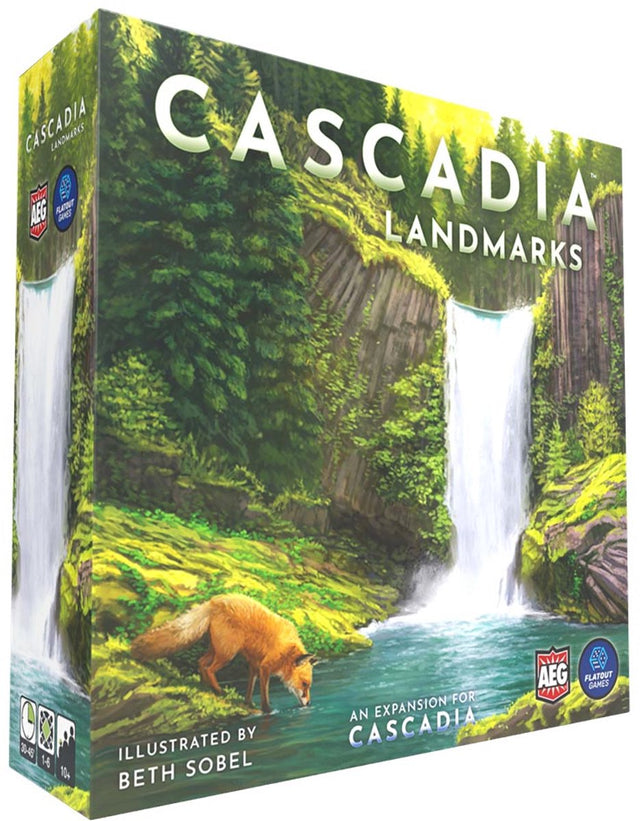 Alderac underholdningsgruppe cascadia vartegn - brætspil - engelsk version -