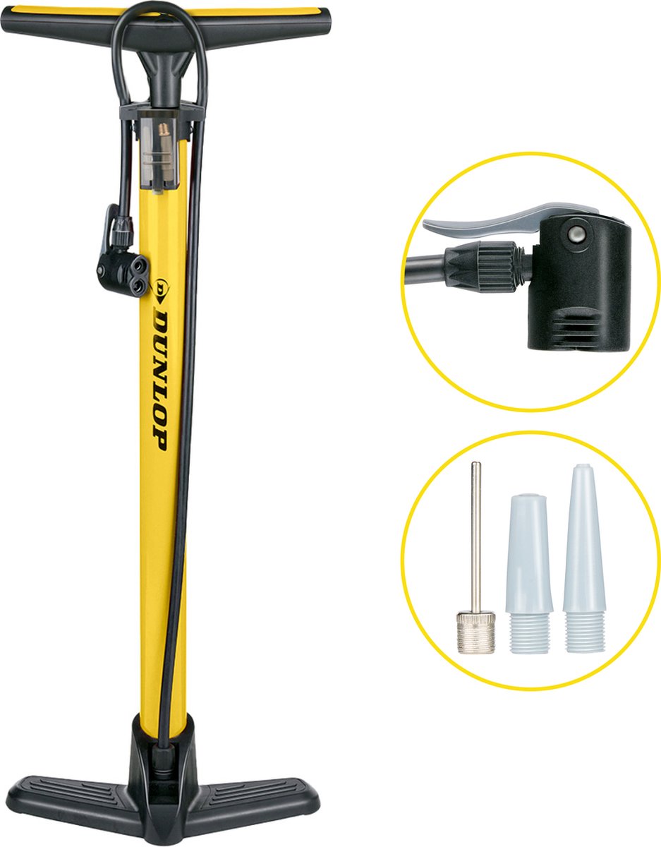 Dunlop cykelpumpe gul