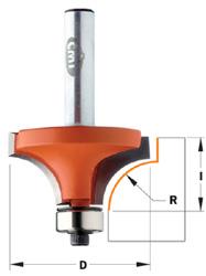 Cmt afrundingsfræser hw s=8 d=18,7 r=3