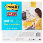 Super noter post-it super sticky 279x279mm gul