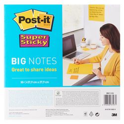 Super noter post-it super sticky 279x279mm gul