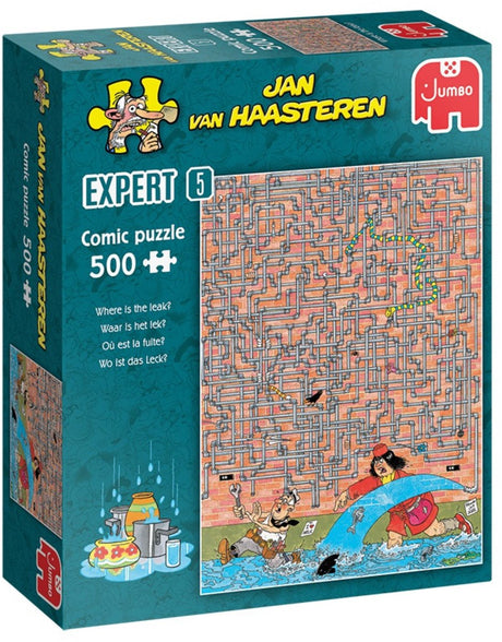Jan van Haasteren puslespilsekspert 05 hvor er lækagen? 500 stk.