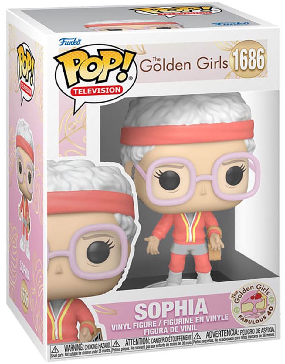 Funko golden girls pop! vinyl figur 40 års jubilæum sophia 9 cm dukke! figur