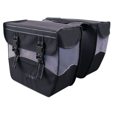 Grønlands dobbelt cykeltaske 34 liter 35 x 31 x 16 cm (2x) - sort og hvid