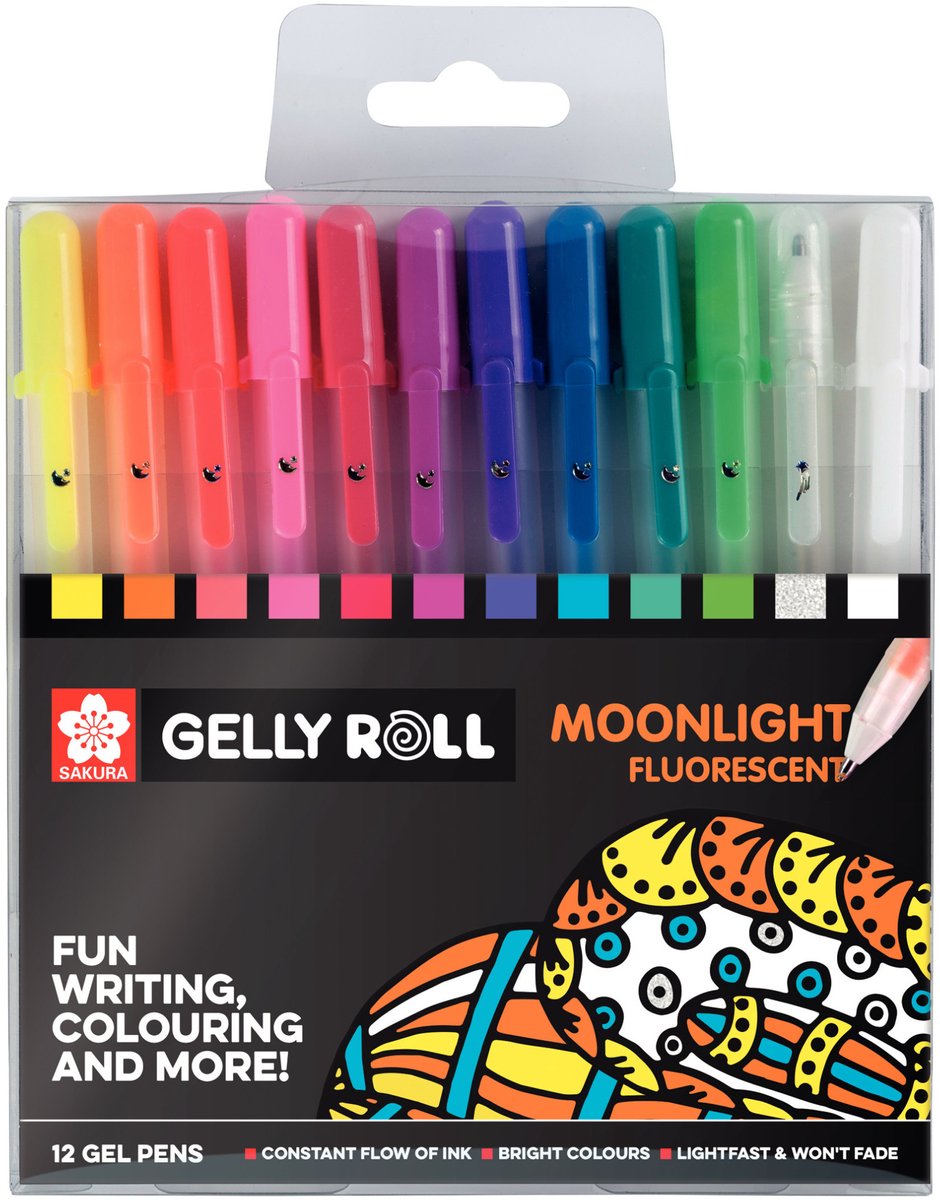 Sakura gelly roll moonlight sæt 12