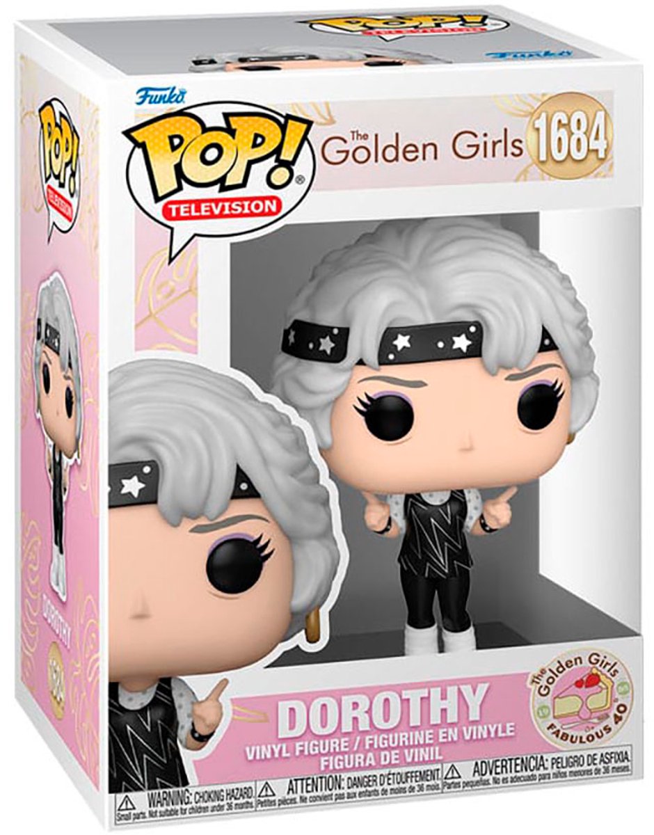 Funko golden girls pop! vinyl figur 40 års jubilæum Dorothy 9 cm dukke! figur