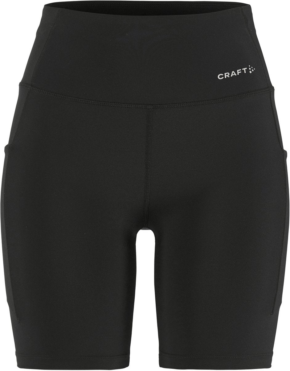 Craft essence korte tights 3 w sportsleggings til kvinder - sorte