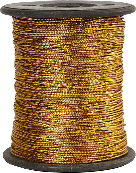 Creativ firmasnor, tykkelse 0,5 mm, guld, 100 m 1 rulle