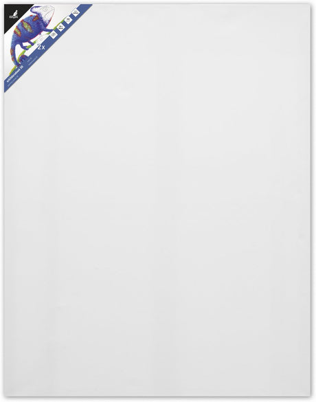 Kangaro - schildersdoek - 3d - 70x90cm - 380grams - 100% katoen - 3 lagen gesso primer - met 8 houten wiggen - 2 stuks