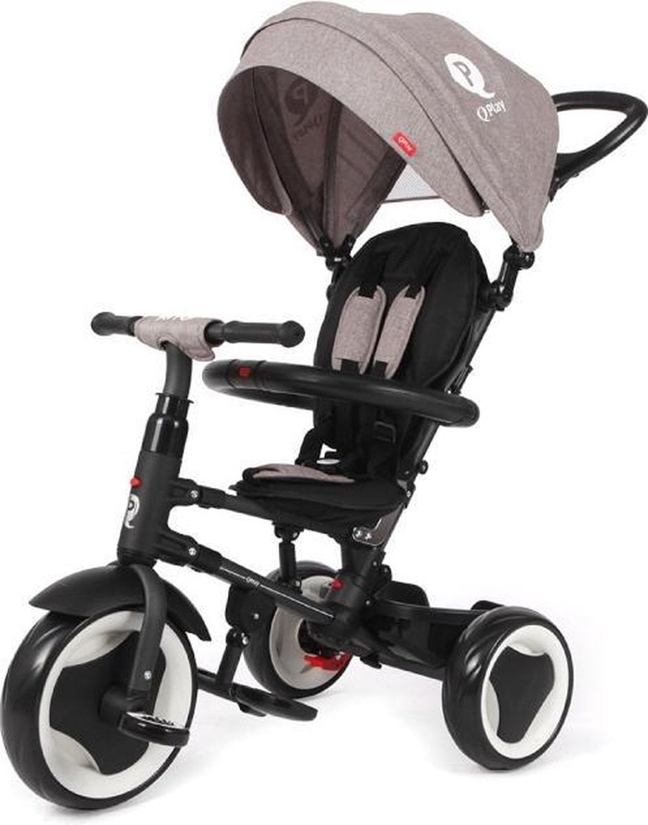 Qplay rito trehjulet cykel - balancecykel - grå