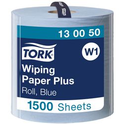 Rengøringspapir tork w1 2-lags blå