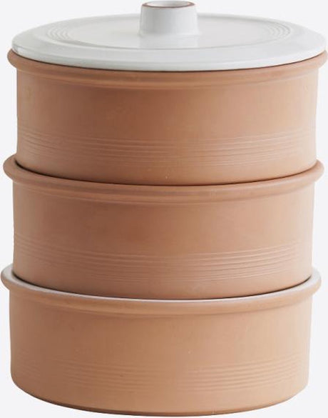 Point-virgule - spiretårn - terracotta - 3 skåle