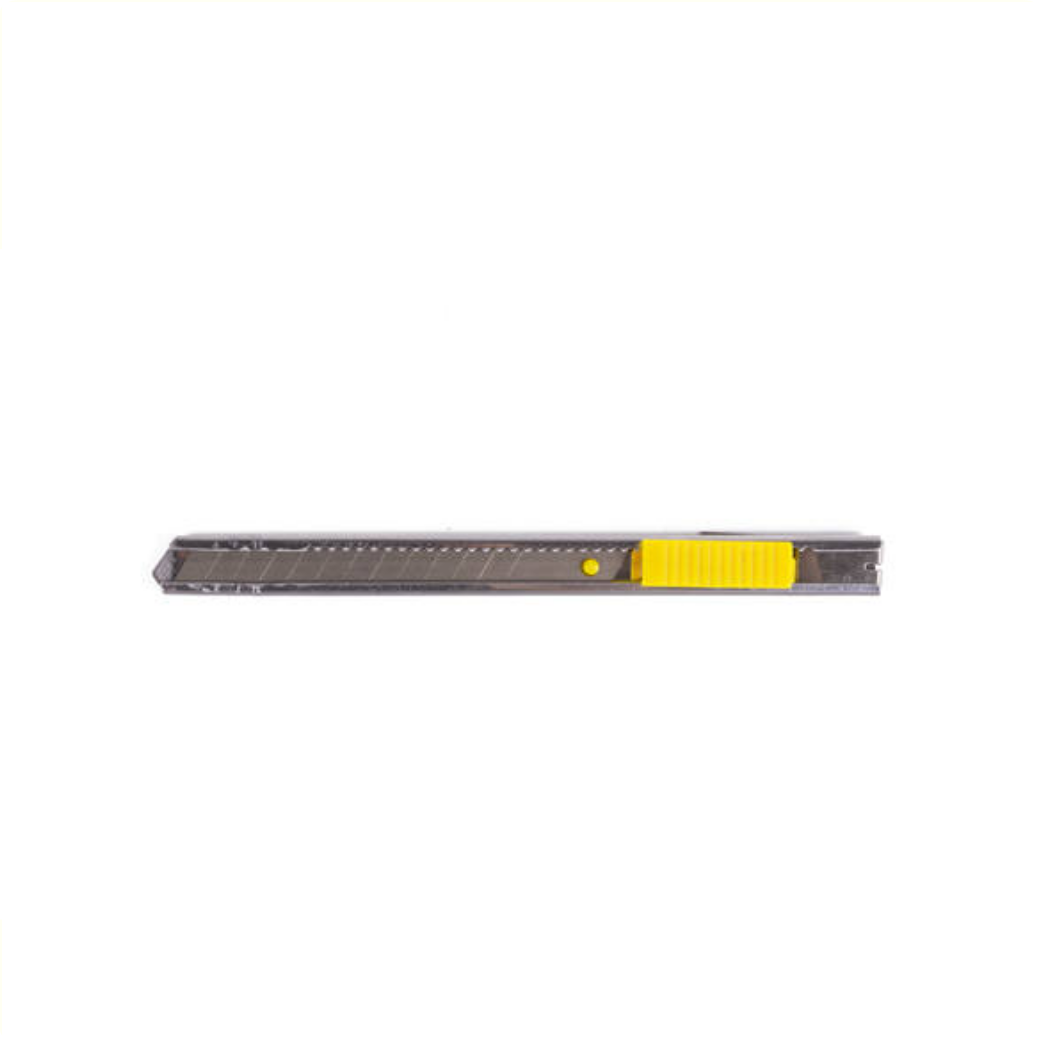 Benson snap-off kniv 9 mm, med rustfrit stål (hængende emballage)