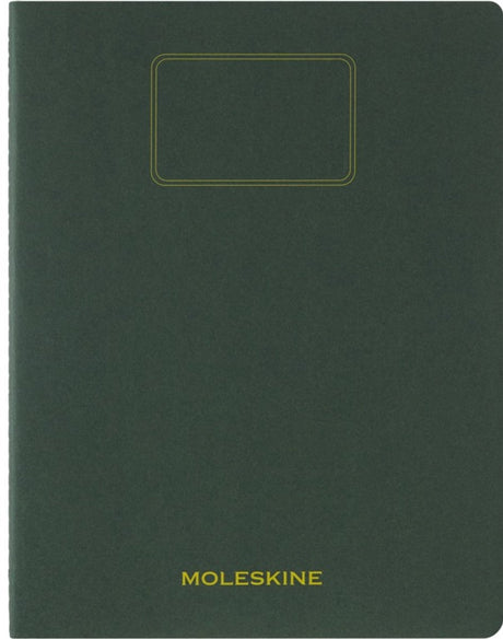 Moleskine elevnotesbog xxl - blød kraft - linet - myrtegrøn