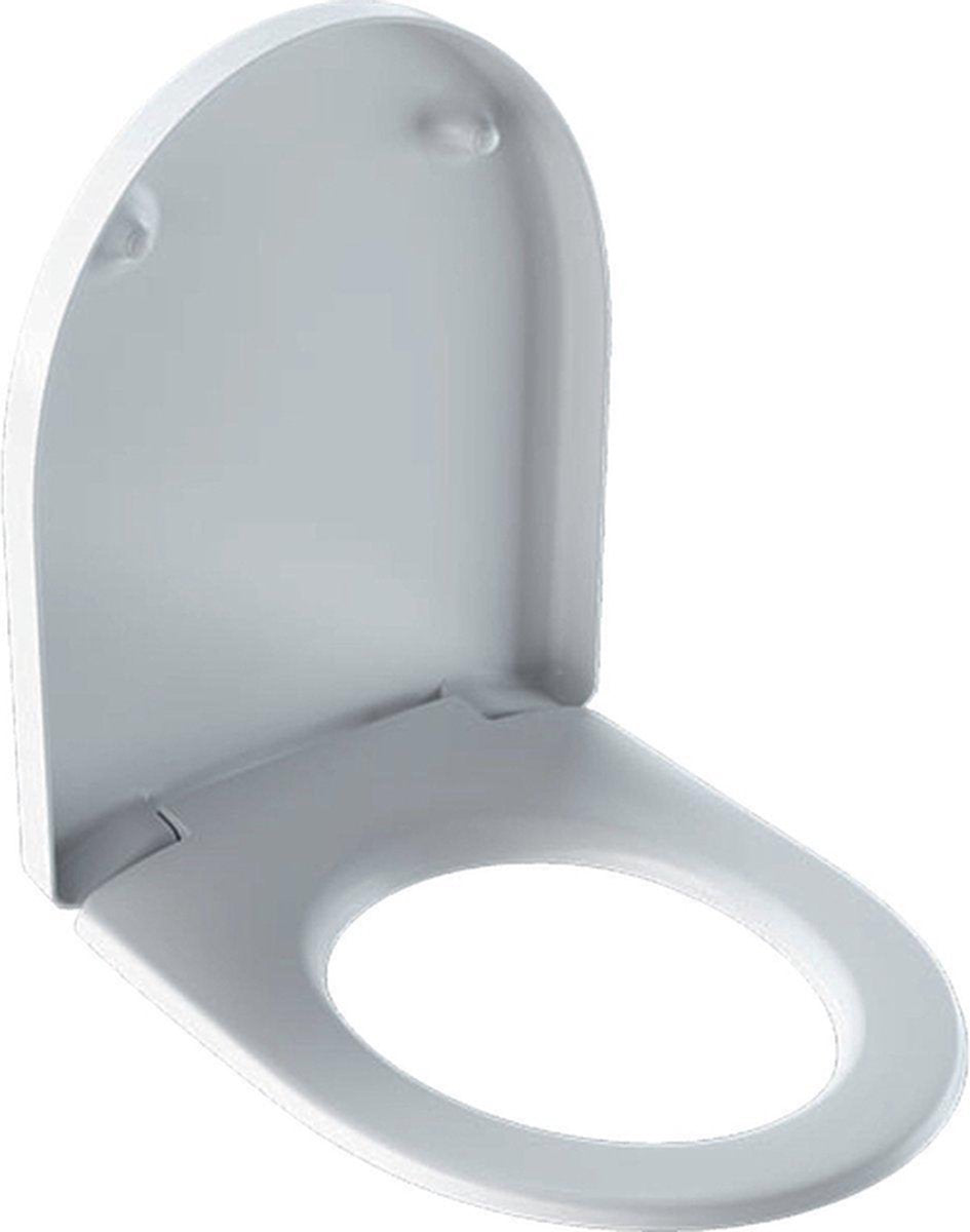 Geberit 300 basic toiletsæde med låg til væghængt toilet kantfri hvid