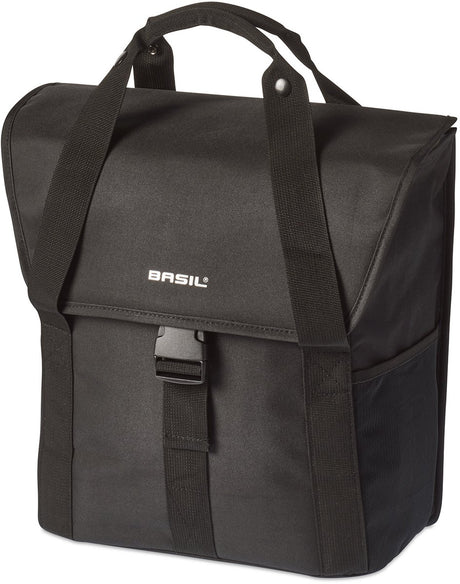 Basil Go Single Bicycle Bag - Zwart, 18L