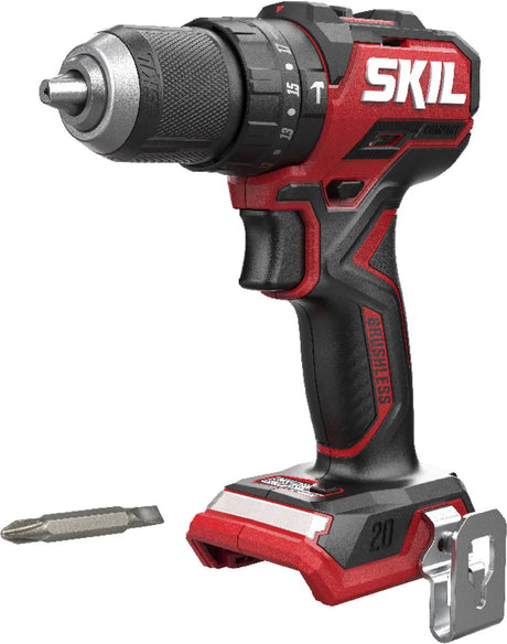 Skil børsteløs akku slagboremaskine - 20v - boremaskine - 3 funktioner: skruning, boring, slagboring - 2 hastigheder - dobbeltsidet skruebit - uden batterioplader