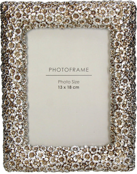 Hd collection fotolijst bloemen polyresin 13x18cm
