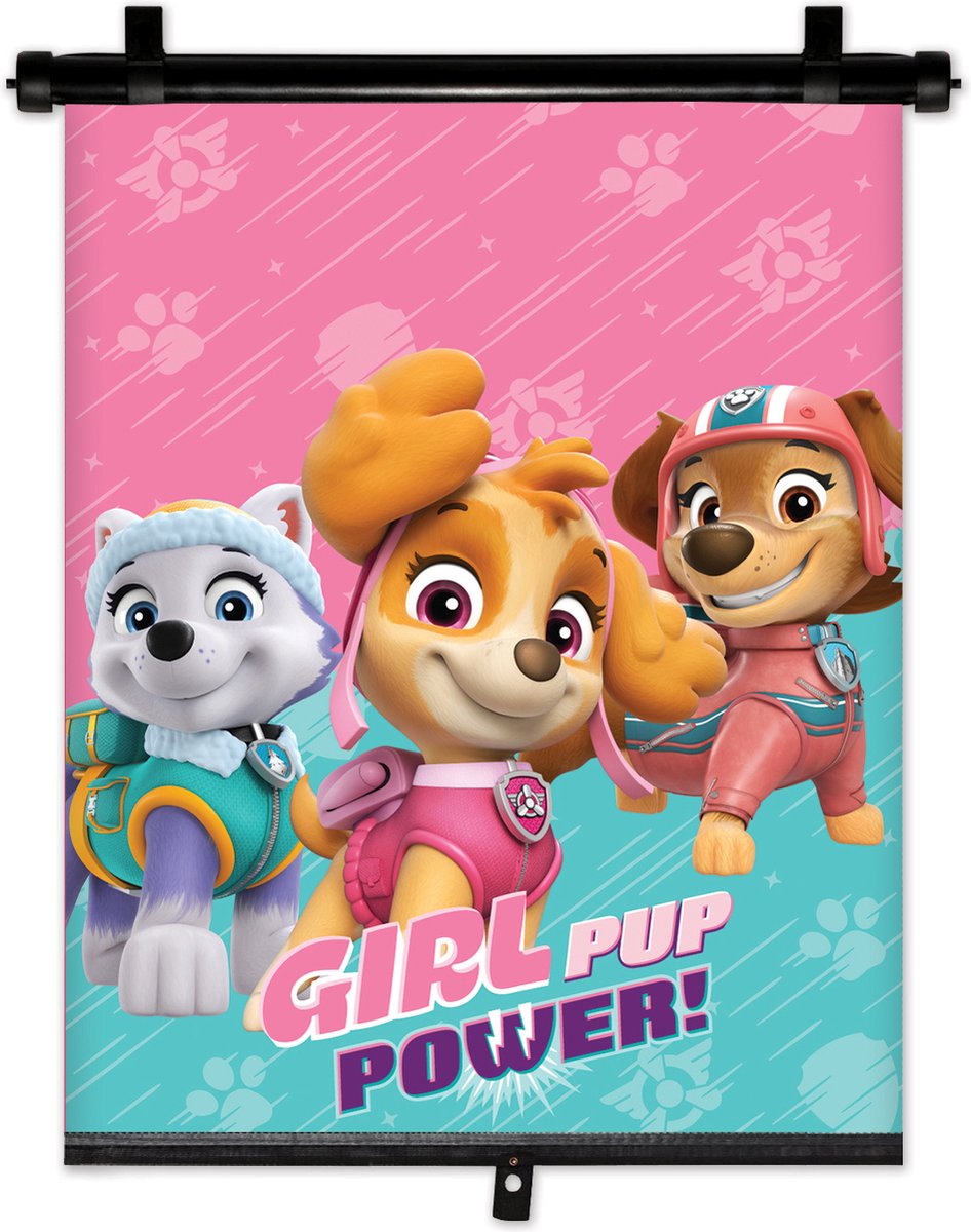 Nickelodeon paw patrol solskærm rullegardin 36x45 cm pink