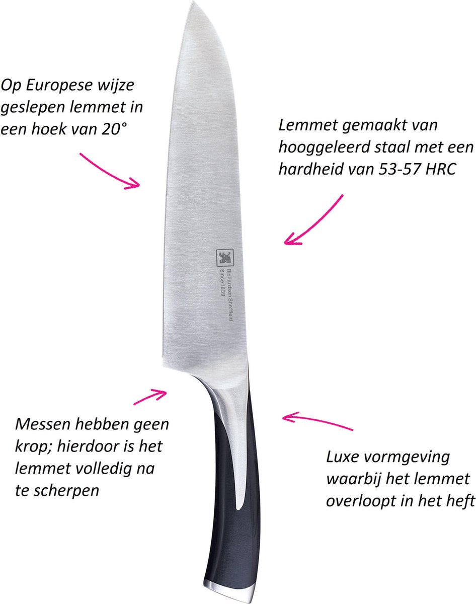 Richardson sheffield - kyu knivsæt - 3-delt startsæt