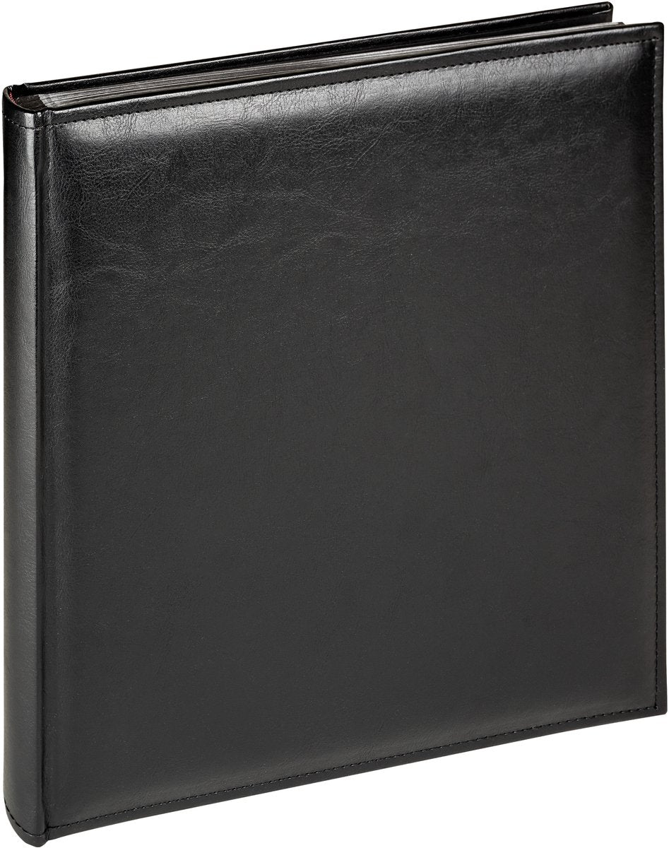 Walther fa-386-b deluxe - klassisk album - format 28x30,5 cm x 50 sorte sider - sort