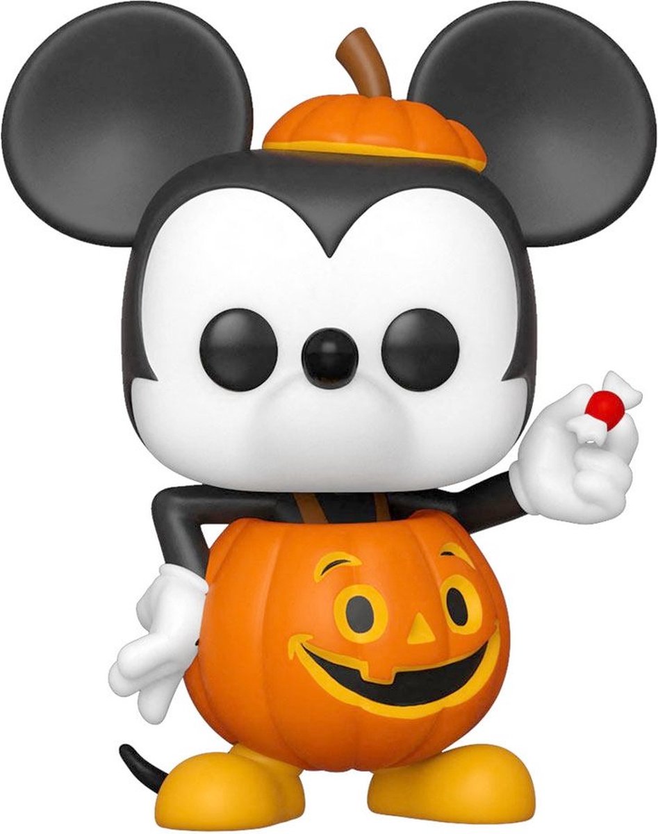 Disney funko mickey mouse - halloween pop! Mickey trick or treat 9 cm samlerfigur - flerfarvet