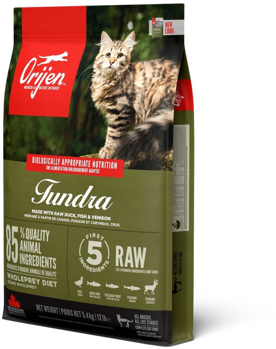 Orijen tundra kat 5,4 kg.