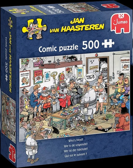 Jan van Haasteren - hvem er den næste? - 500 brikker puslespil - puslespil