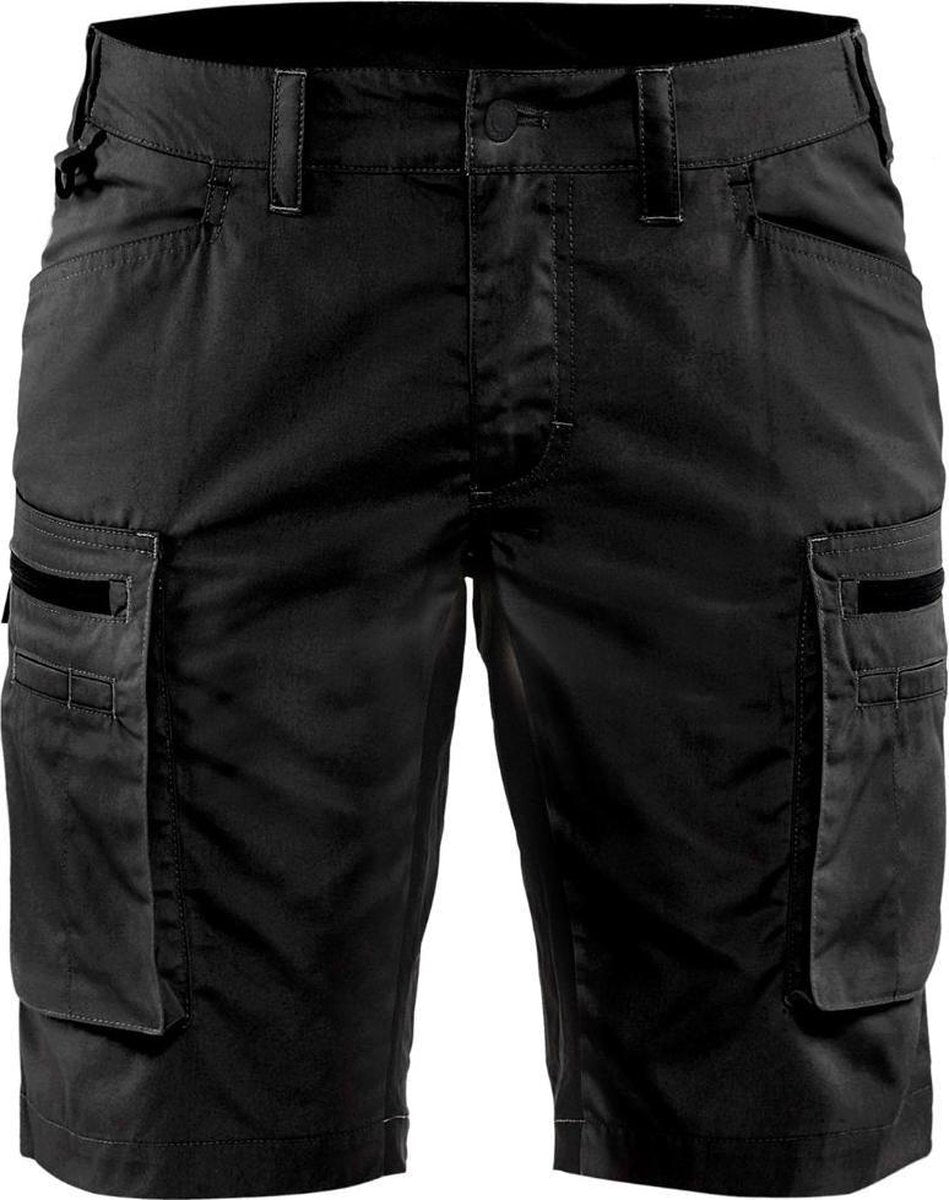 Blåkläder blaklader dameserviceshorts med stretch 7149-1845 - sort - c42