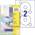 CD labels avery l6043-25 117mm hvid